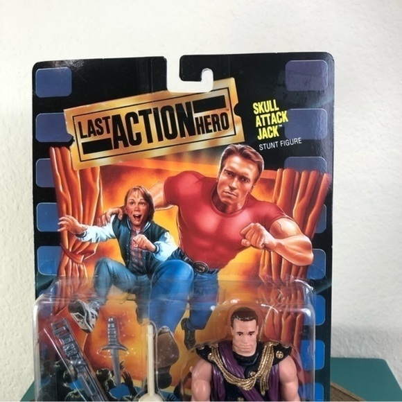 Last Action Hero Skull Attack Stunt Jack Action Figure Arnold Schwarzenegger Toy - Picture 4 of 9